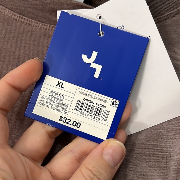 Joylab cropped ombré sweatshirt new xl brown white - Picture 7 of 7